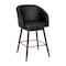 Flash Furniture 26" Black LeatherSoft Counter Stool with Wood Legs AY-1928-26-BK-GG - alternate 10